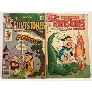 Flintstones and Peebles 1971 Comic Books • Vintage lot of 2 • Ray Dirgo